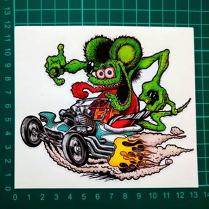 アメリカ ネズミ バイク カジュアル 奇抜 車 ターボ ステッカー 転写シール