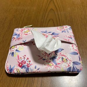 Francfranc ティッシュ入れ付きポーチ