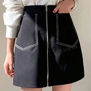 Dazy ジップミニスカート インナー付き