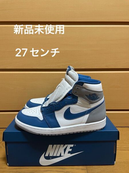 新品 Nike Air Jordan 1 High OG True Blue ナイキ
