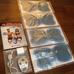 プライムダイレクト バタフライアブス EMS 腹筋 ゲル電力パッド9枚付 動作確認済