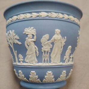 ウェッジウッド 鉢 カバー ペールブルー 陶器