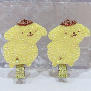 ポムポムプリン サンリオ 前髪クリップ ヘアクリップ ヘアピン マルチクリップ