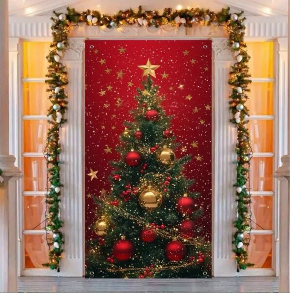 クリスマス ツリー タペストリー