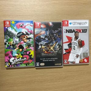 Nintendo Switchソフト3本セット (スプラ2のみ説明書無し)