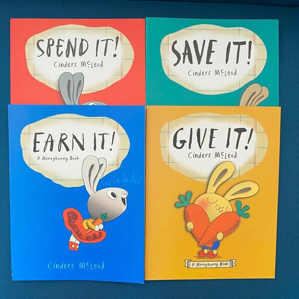英語絵本★EARN IT! 他3冊セット 英語絵本