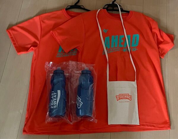 オレンジバイキングス 5点セット Tシャツ サコッシュ 水筒