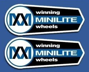 送料無料 海外 ◇ ミニライト WINNING MINILITE 150mm 2枚セット ステッカー シール