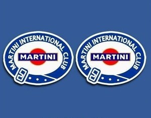 送料無料 海外 ◇ マルティーニ レーシング MARTINI 50mm 2枚セット ステッカー シール