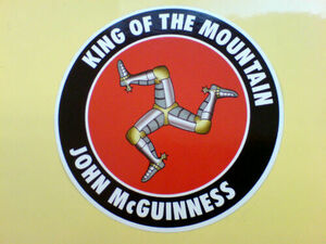◆海外 送料無料◆ KING OF THE MOUNTAIN Isle of Man TT マン島 85mm / ステッカー シール