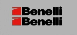 送料無料 海外 ◇ ベネリ BENELLI ロゴ Black 50mm 2枚セット ステッカー シール
