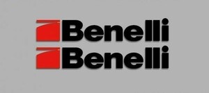 送料無料 海外 ◇ ベネリ BENELLI ロゴ Black 200mm 2枚セット ステッカー シール