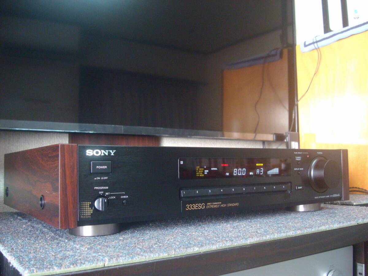 美品 受信確認済 取説付 SONY ST-S333ESG FM/AMチューナー Yahoo!オークション -「st-s333esg」の落札相場・落札価格