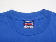 (送料一律185円) USED難有 SKATERS BIGナンバリングプリント 半袖Tシャツ 青_画像2