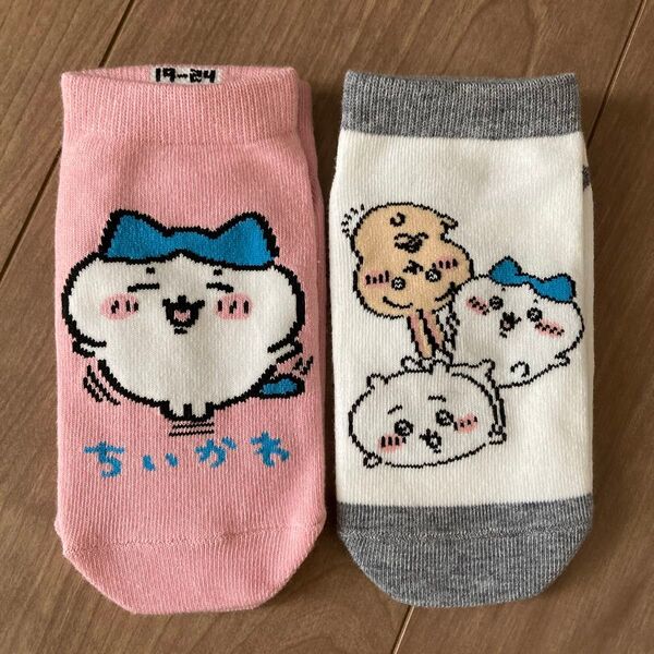 ちいかわ 靴下 2足セット ハチワレ うさぎ 19〜24㎝