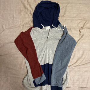 ジップパーカー ニット