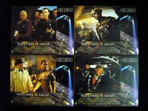 Art hand Auction Star Trek: First Contact US 에디션 오리지널 로비 카드 세트, 영화, 동영상, 영화 관련 상품, 사진