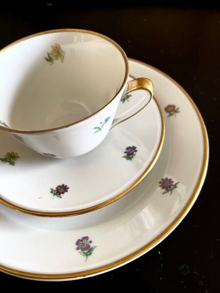 WEIMAR 花柄ティーカップセット 陶磁器製 ドイツ製