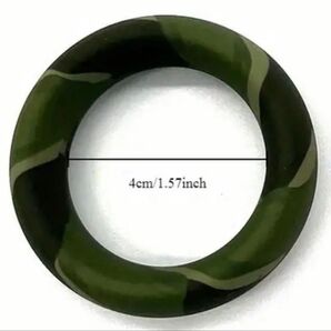 No.17 メンズアクセサリー コックリング ペニスリング Oリング 迷彩柄 アーミーグリーン色 内径40mm