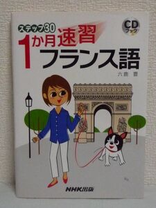 ステップ30 1か月速習フランス語 CDブック ★ 六鹿豊 ■ 1日1ステップ 30日の学習で基本文法と表現が身につく入門書 日常会話の文法知識