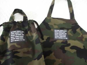 prompt decision! apron 3 point [130]**⑤ camouflage pattern * camouflage 