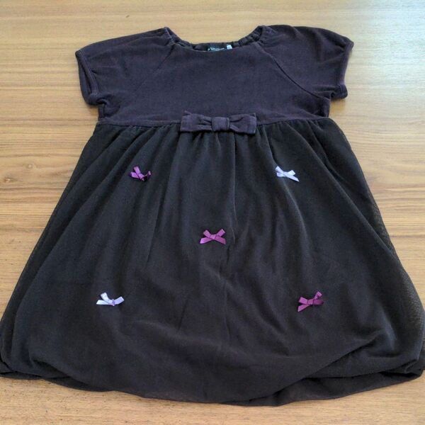 ☆ bebe べべ ボルドー色 ワンピース サイズ 120 ☆