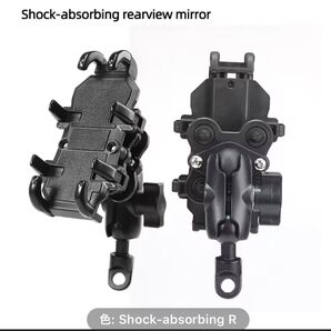 最新 360度 衝撃吸収付き バイク携帯ホルダー,4.7-7.1インチ,スマートフォン用