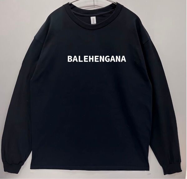 男女兼用 BALEHENGANA バレヘンガナロン T 長袖 Tシャツ/黒