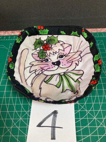 小物入れ クリスマス キャット ロラライハリスパネル ハンドメイド