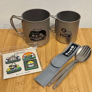 【韓国限定】snowpeak スノーピーク パンダ 4点セット