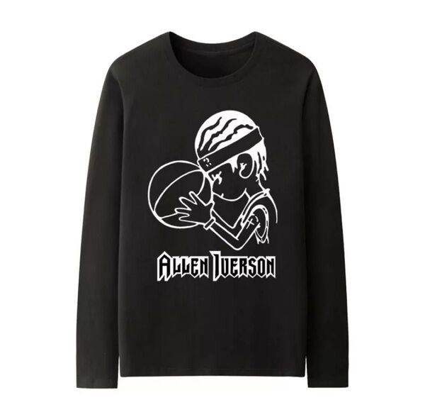 新品未使用 XXL アレンアイバーソン ロンt 長袖 ブラック 黒 NBA 2XL