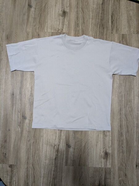 無印良品 半袖ニットTシャツ ライトグレー メンズMサイズ