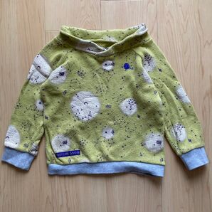 マザーグース トレーナー 綿100% 裏起毛 100cm 星柄