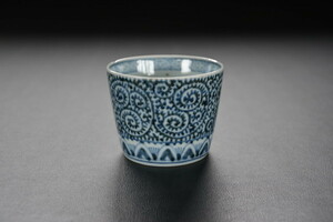 [ 10 three ] old Imari . Tang . large . soba sake cup less scratch Edo middle period .. length spring .C for searching language -A0171