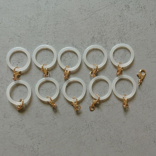 金具付きアンブレラマーカー シリコンリング21mm 10個セット