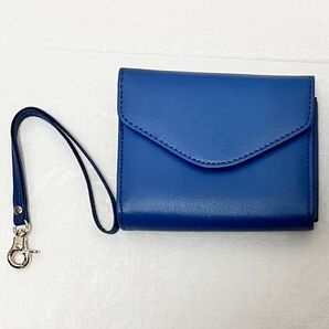 カードケース スキミング防止 コイン入れ 財布 ホルダー ネイビー a