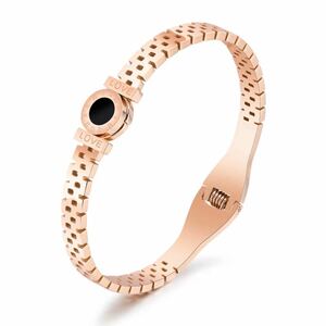 18 -е розовый золотой пластиковая тарелка Любовь Oniki Mass Number Bangle 18 кгн розовый золото