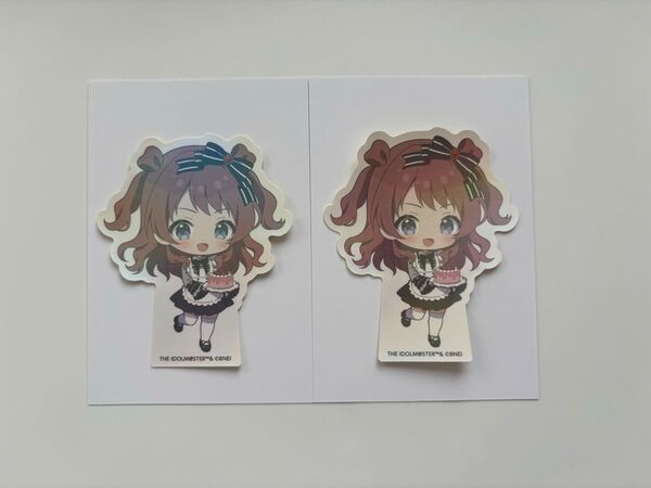 学園アイドルマスター アニメイトカフェ 花海咲季 ステッカー2点セット