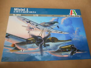 〔全国一律送料500円込〕1/72 イタレリ ドイツ ミステル1 Bf109 F-4 & ユンカース Ju88 A-4