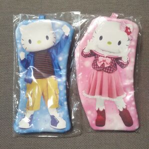 キティちゃん & ダニエル フラットポーチ 新品 タグ付き