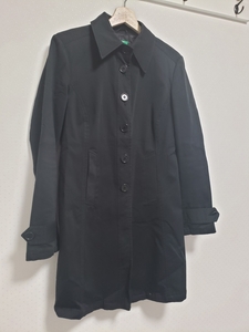  beautiful goods Benetton lady's coat L~LL black color finding employment action also /A795