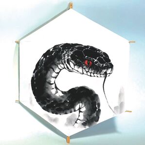 日の丸の凧 裏は蛇 #落ちない凧