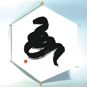 日の丸の凧 裏は蛇 #落ちない凧