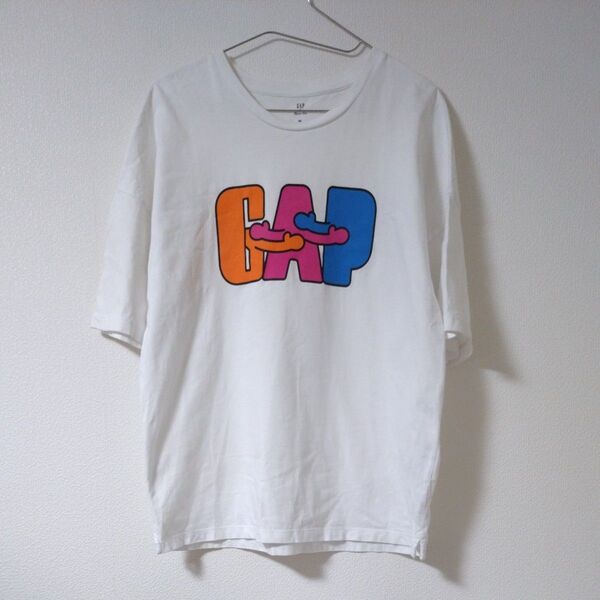Tシャツ プリント ホワイト M 半袖Tシャツ GAP ken coコラボ 白 【引越しのため出品中】