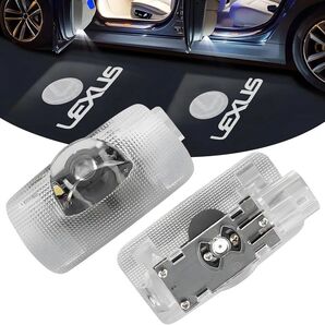 車用 カーテシランプ ドアウェルカムライト レクサス RX IS UX ES などパーツ アクセサリー 【2個セット】 LED