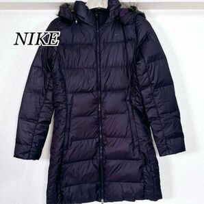 ★ Nike ★紫 ダウンジャケット ファー付き ミドル