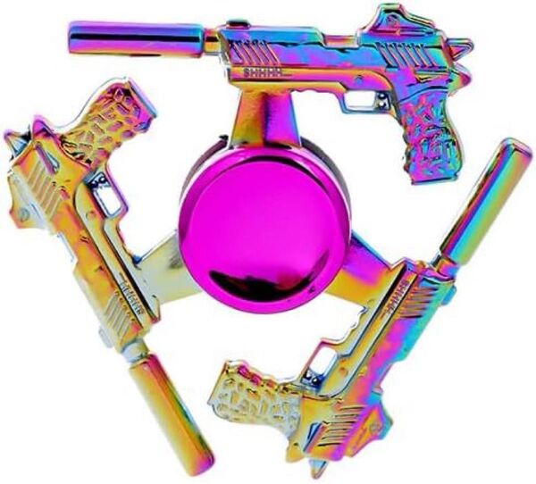 実に楽しい ハンドスピナー(ピストルー消音器)