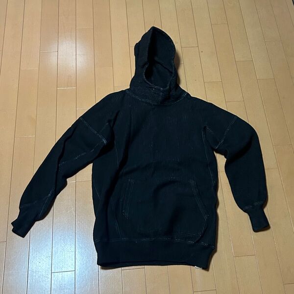 90s GENERAL RESEARCH 黒 ウール パーカー ジェネラルリサーチ