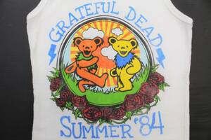 UTT03 grate full dead S rib tank top 1984 year summer dead Bear - running GRATEFUL DEAD rose 