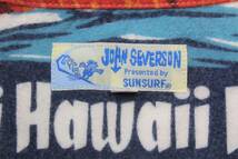 YSL91東洋Lジョンセバーソン ボタンダウン ネルシャツJOHN SEVERSONサンサーフSUN SURF長袖 シャツ ハワイ ビッグウェーブ 貝ボタン_画像9